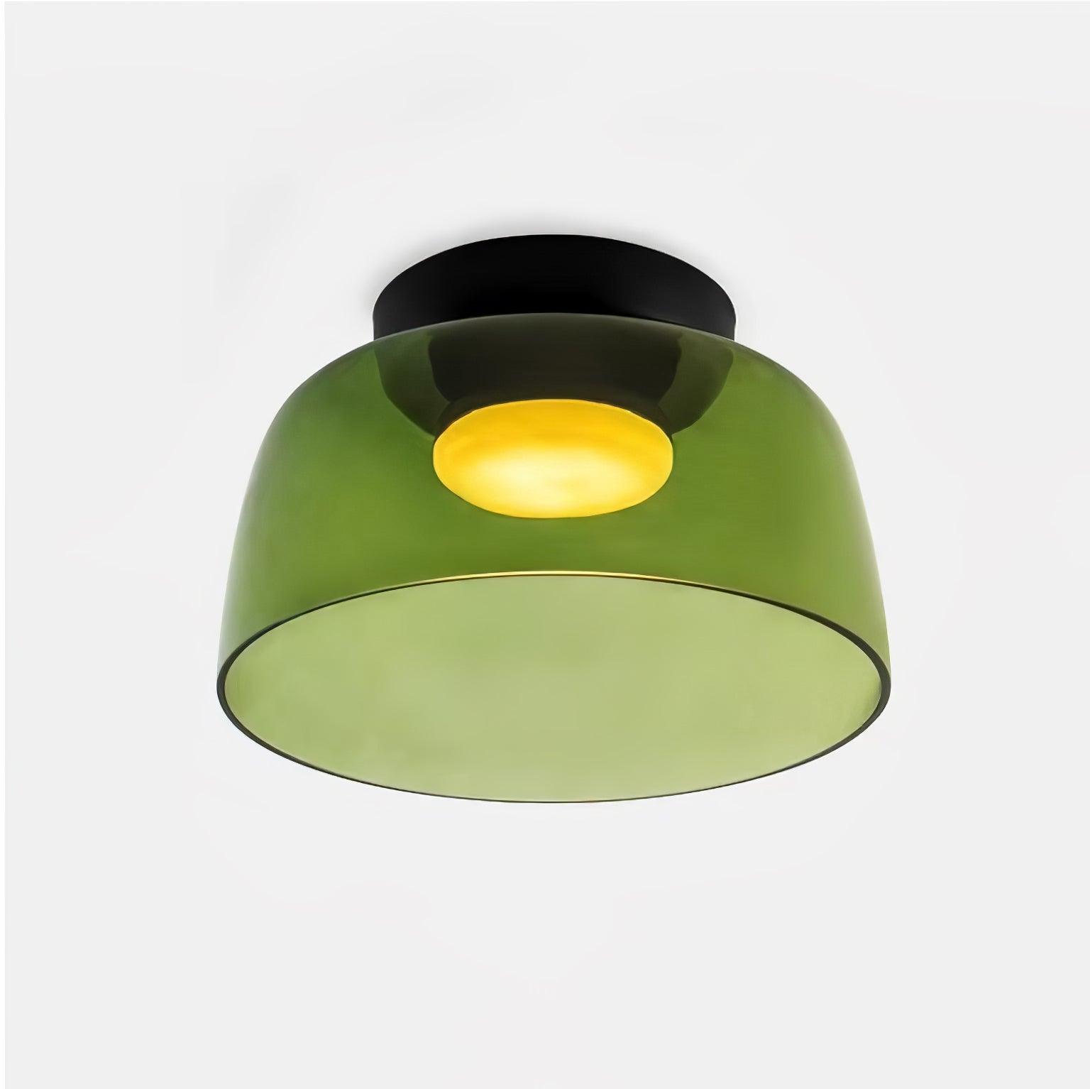 Layered Levels LED Ceiling Lamp – Glass & Metal Round Light Fixture