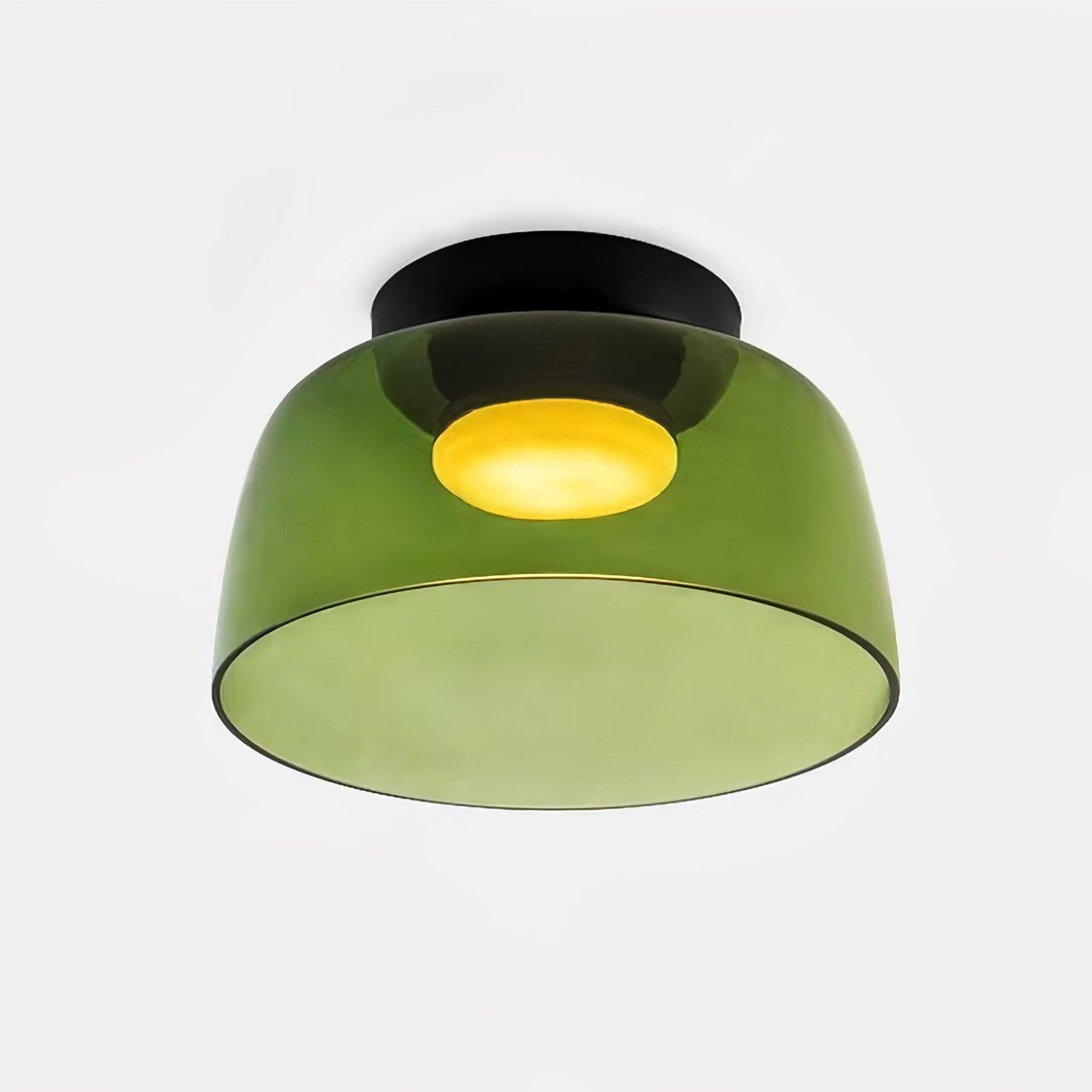 Layered Levels LED Ceiling Lamp – Glass & Metal Round Light Fixture