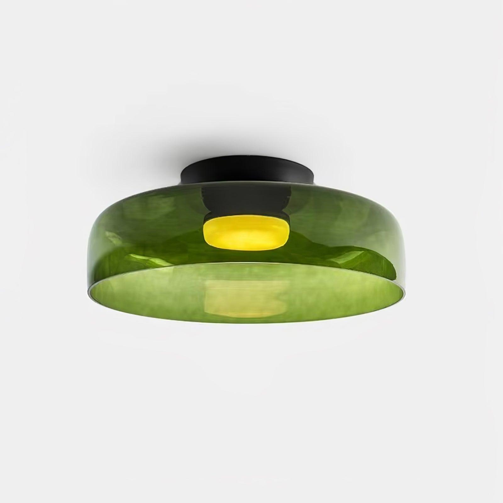 Layered Levels LED Ceiling Lamp – Glass & Metal Round Light Fixture