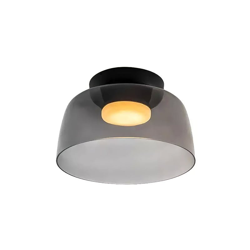 Layered Levels LED Ceiling Lamp – Glass & Metal Round Light Fixture