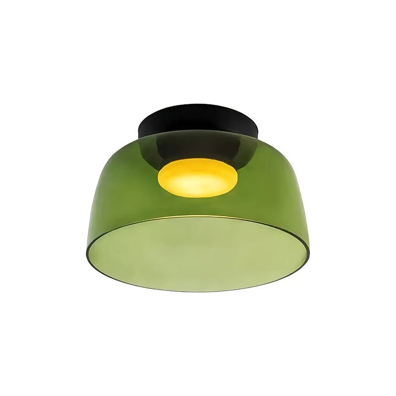 Layered Levels LED Ceiling Lamp – Glass & Metal Round Light Fixture