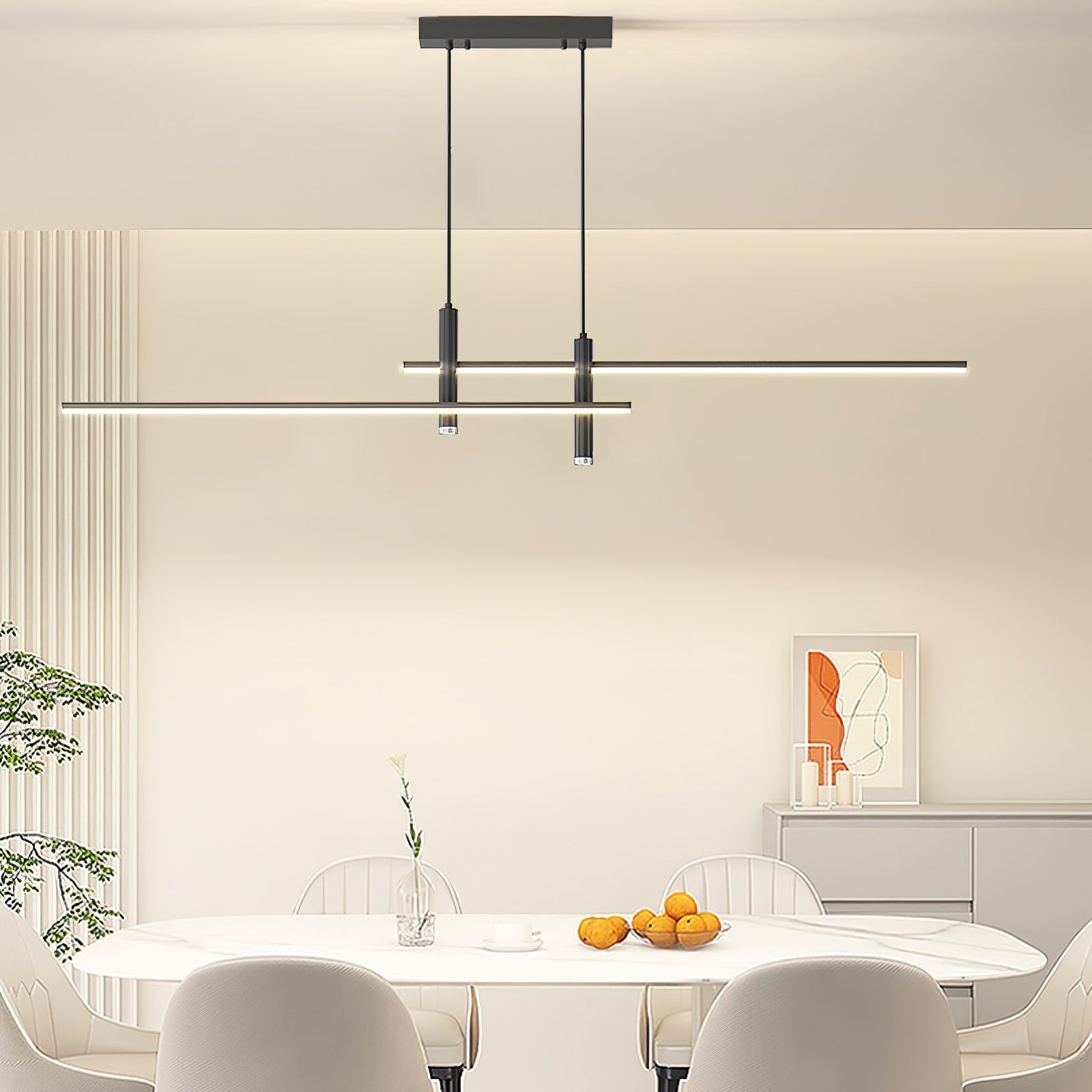 Contemporary Linear Pendant Light – Focused Spotlight Design