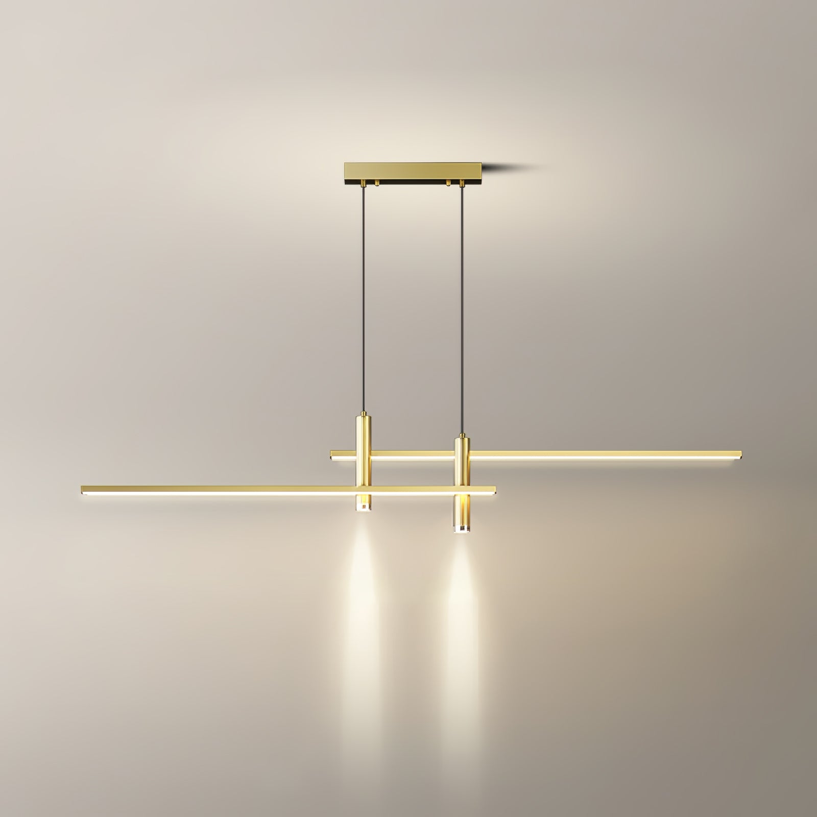 Contemporary Linear Pendant Light – Focused Spotlight Design