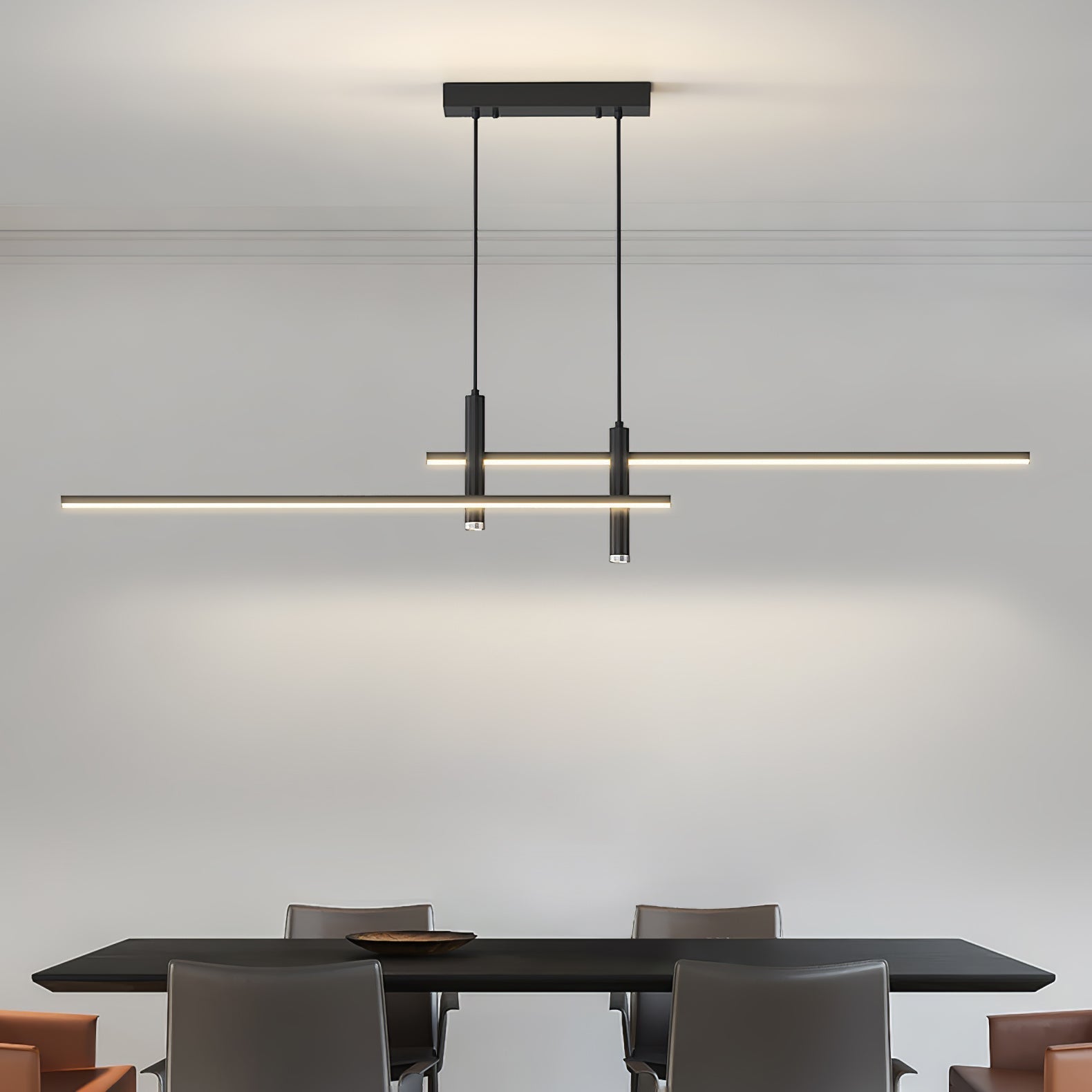 Contemporary Linear Pendant Light – Focused Spotlight Design