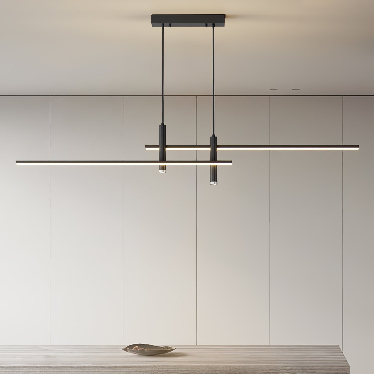 Contemporary Linear Pendant Light – Focused Spotlight Design