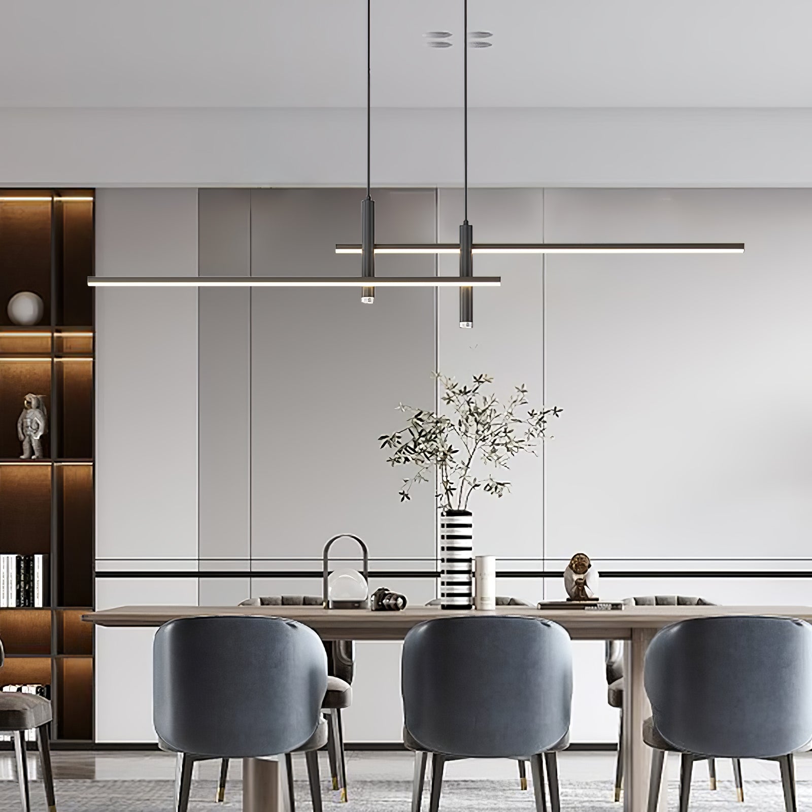 Contemporary Linear Pendant Light – Focused Spotlight Design