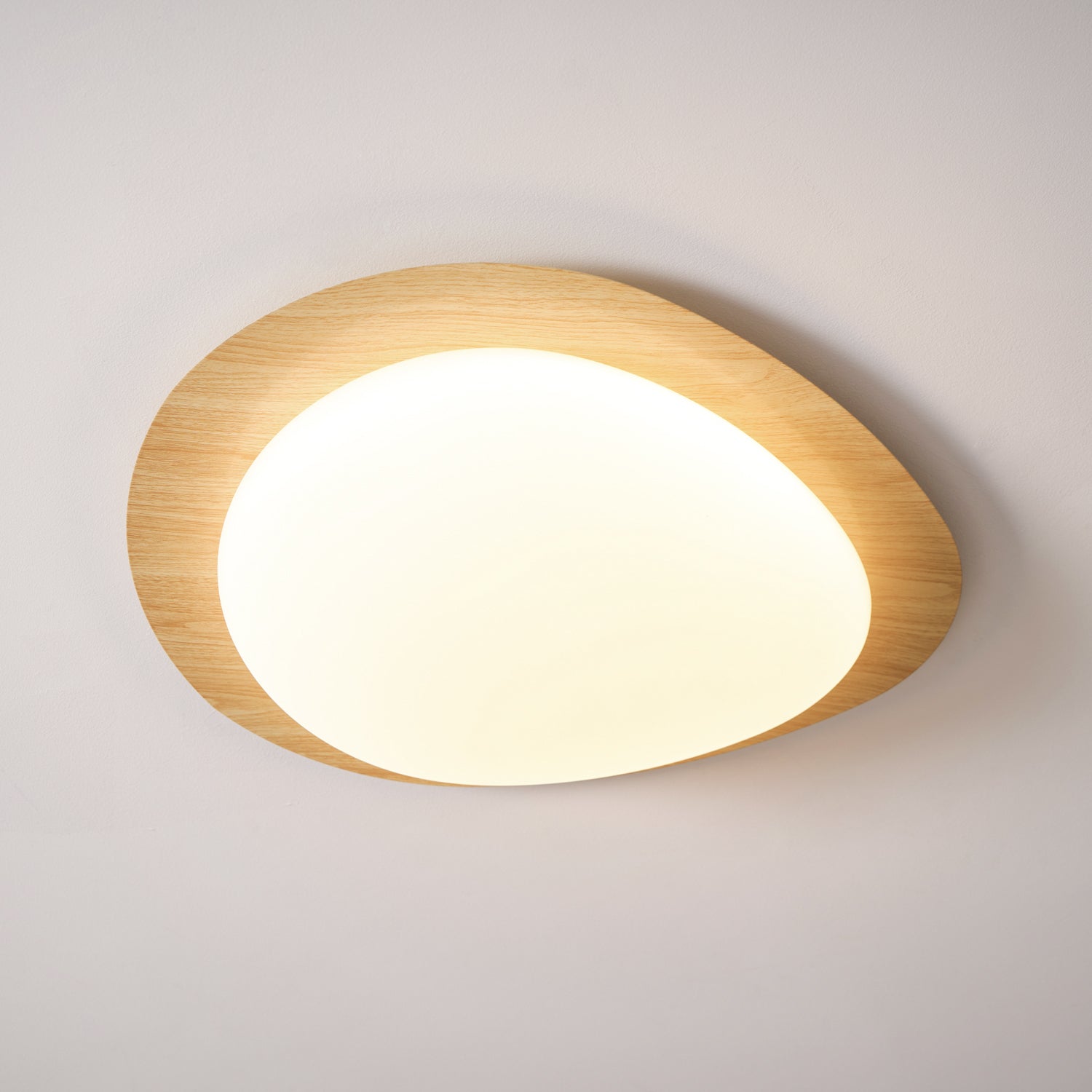 Pebble Shape Ceiling Lamp - Minimalist LED Light Fixture