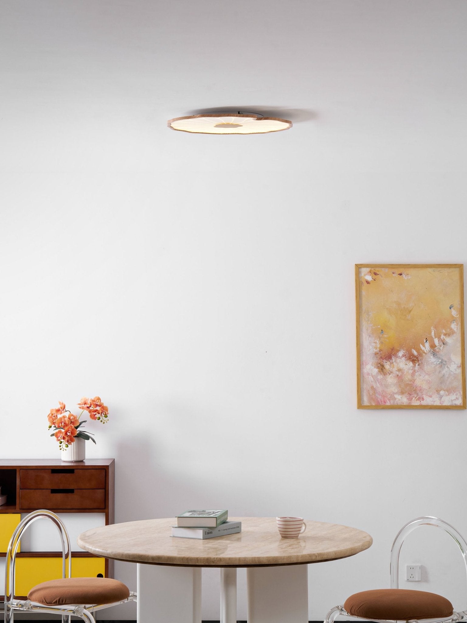 Acrylic Lotus Leaf Ceiling Light - Modern LED Light Fixture