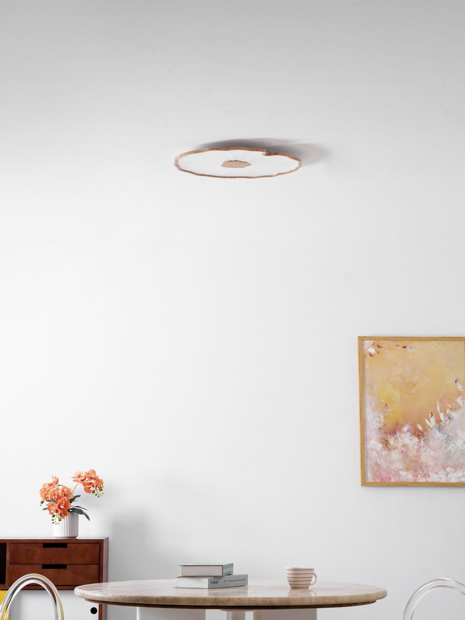 Acrylic Lotus Leaf Ceiling Light - Modern LED Light Fixture