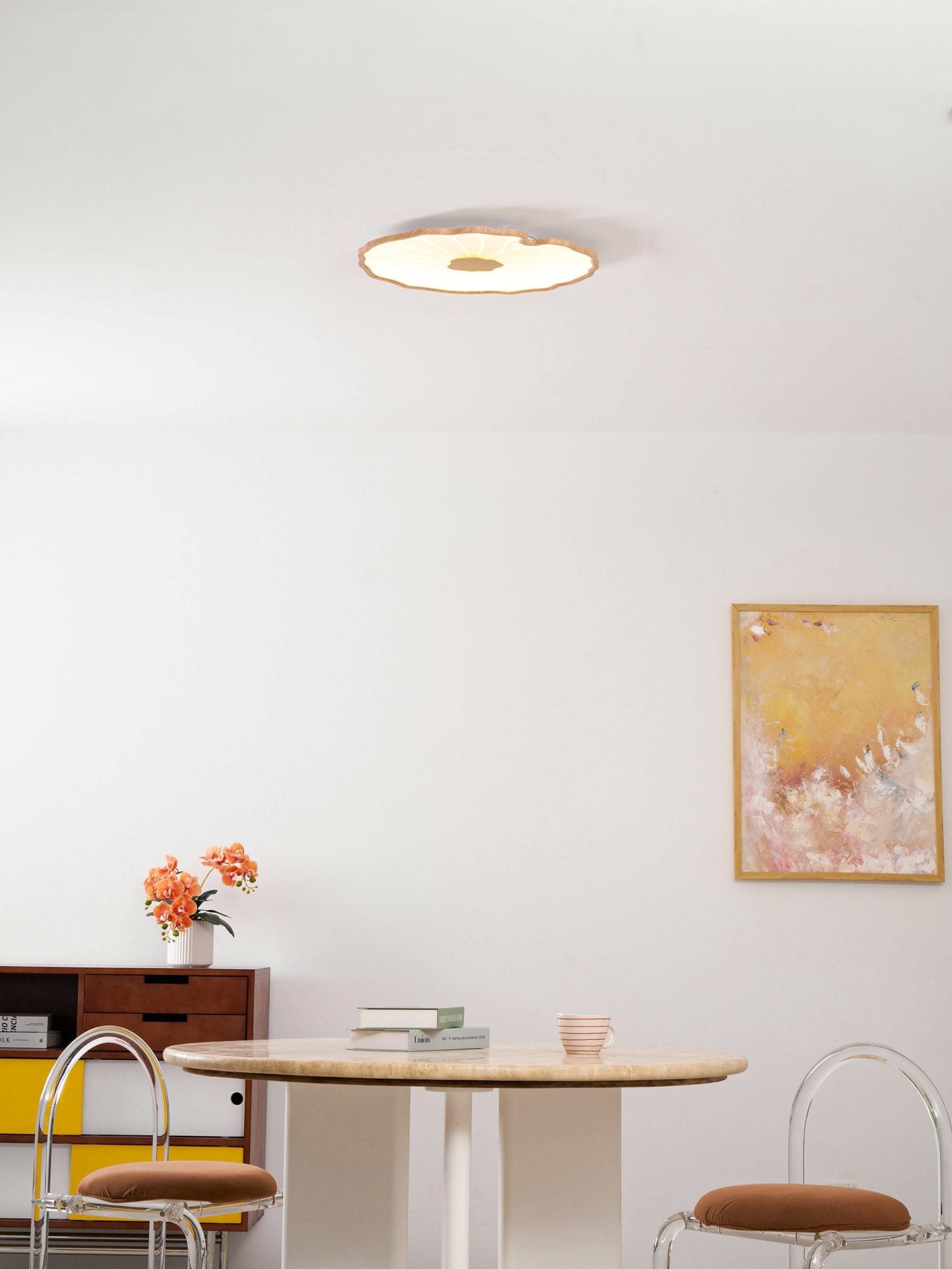 Acrylic Lotus Leaf Ceiling Light - Modern LED Light Fixture