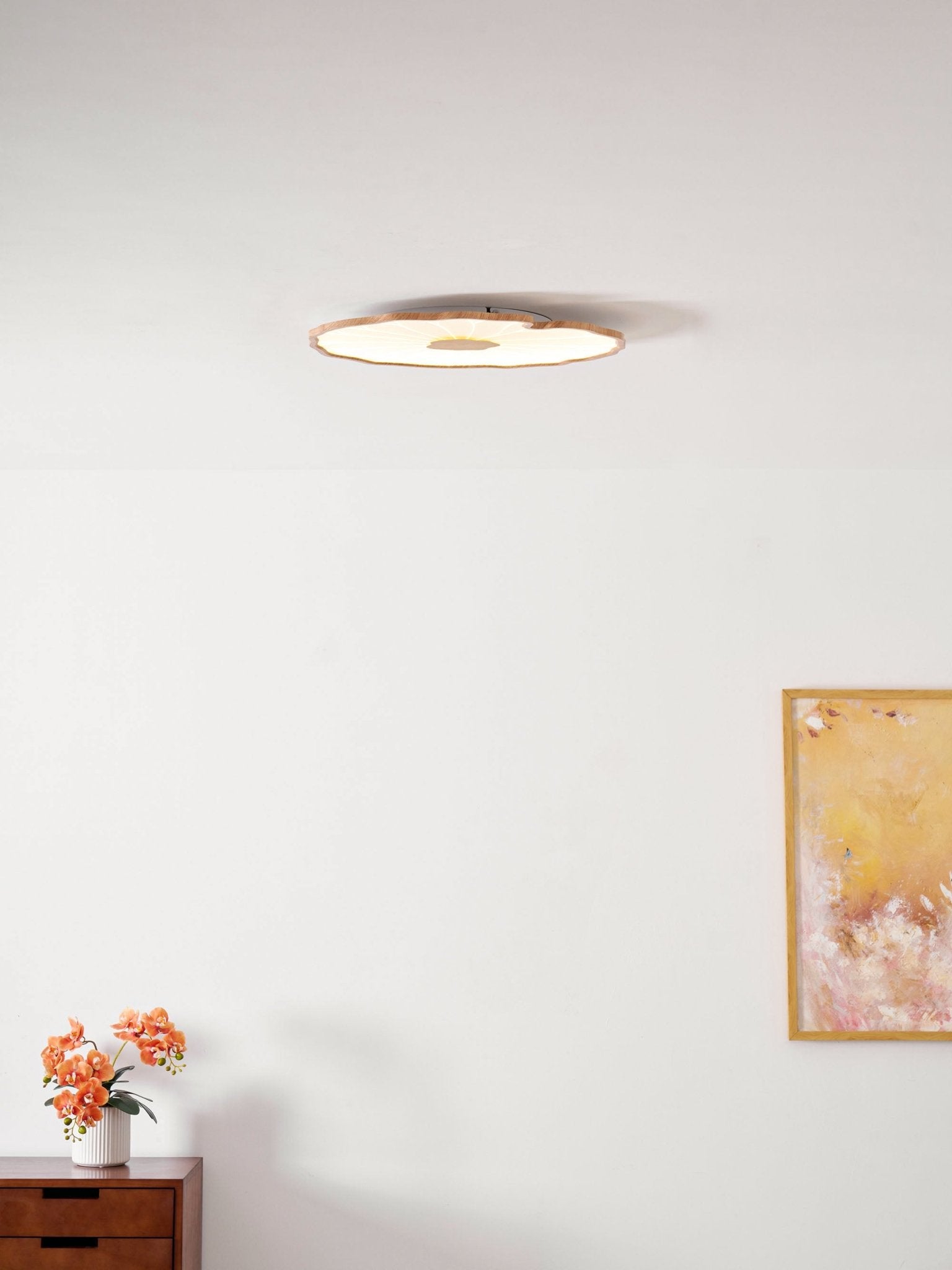 Acrylic Lotus Leaf Ceiling Light - Modern LED Light Fixture