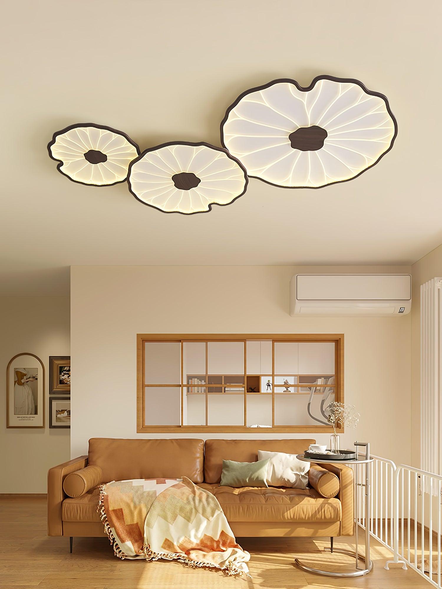 Acrylic Lotus Leaf Ceiling Light - Modern LED Light Fixture