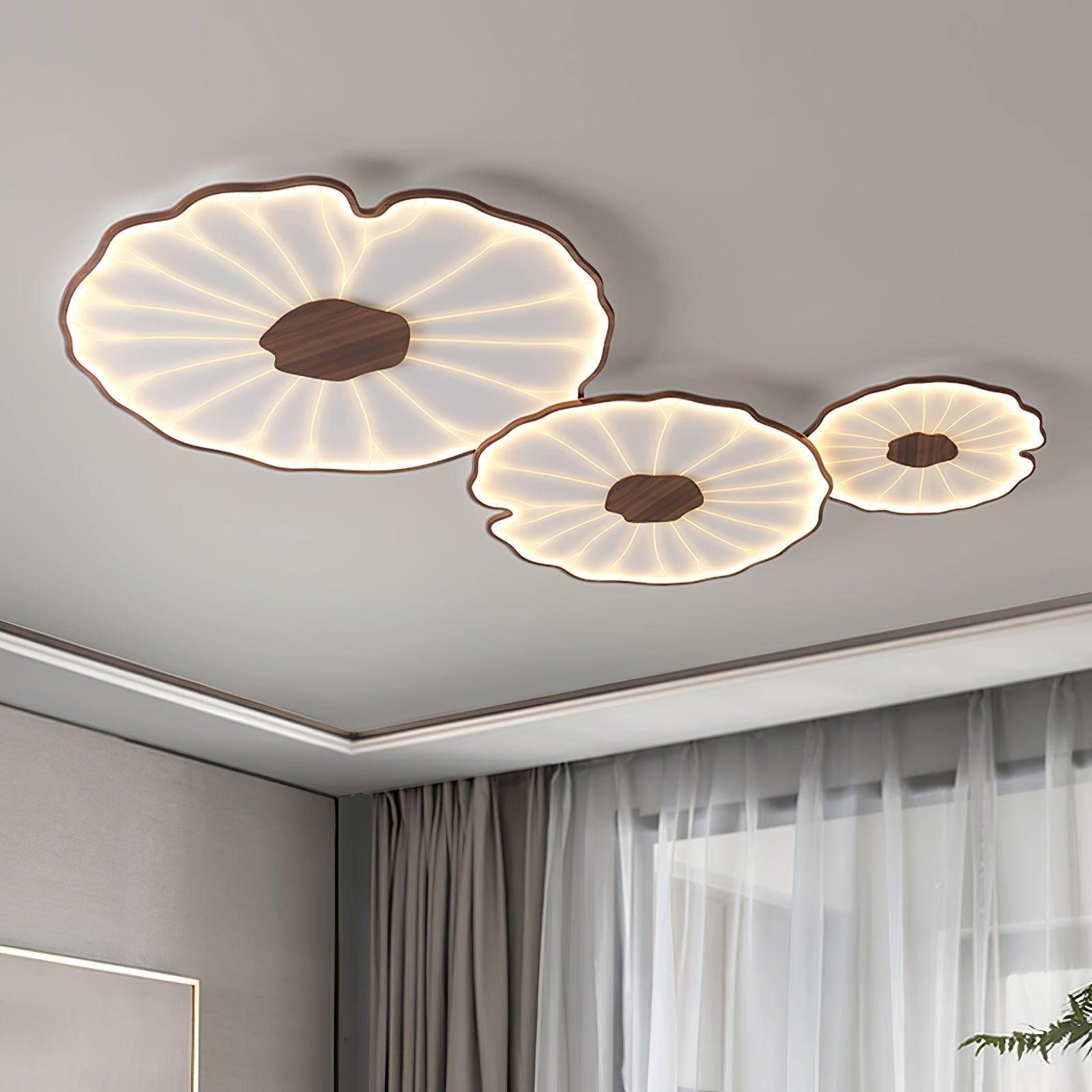 Acrylic Lotus Leaf Ceiling Light - Modern LED Light Fixture