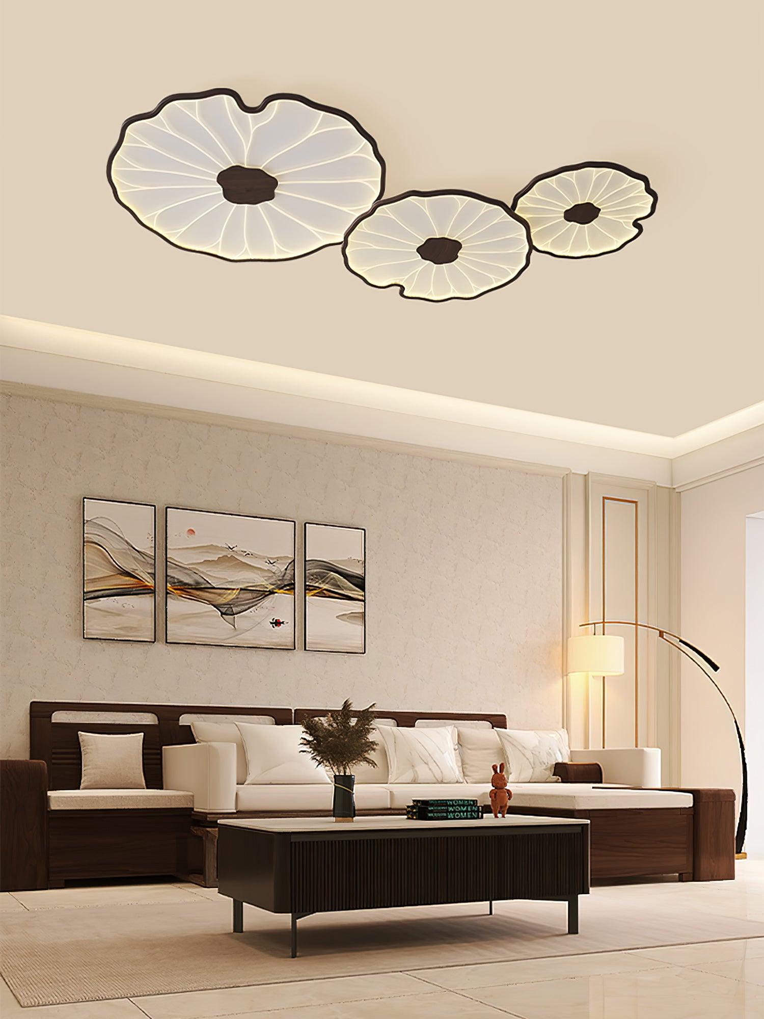 Acrylic Lotus Leaf Ceiling Light - Modern LED Light Fixture