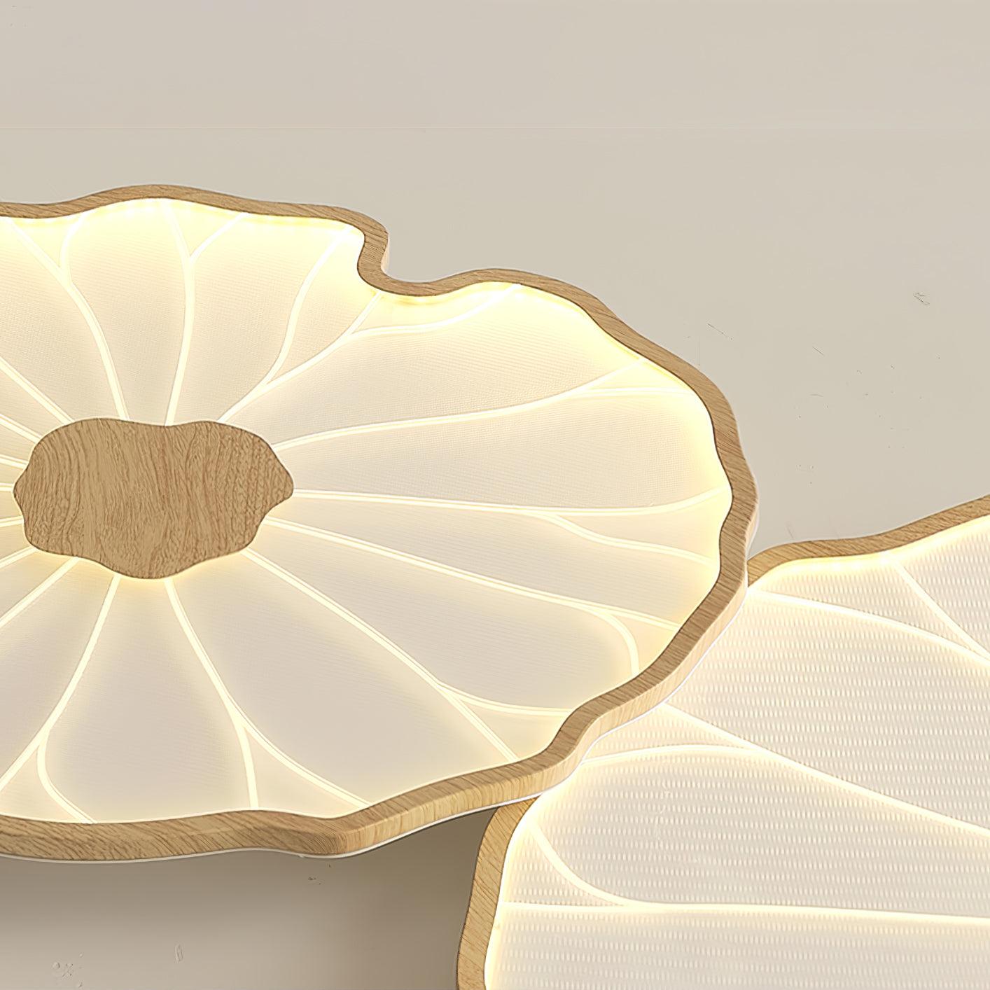 Acrylic Lotus Leaf Ceiling Light - Modern LED Light Fixture