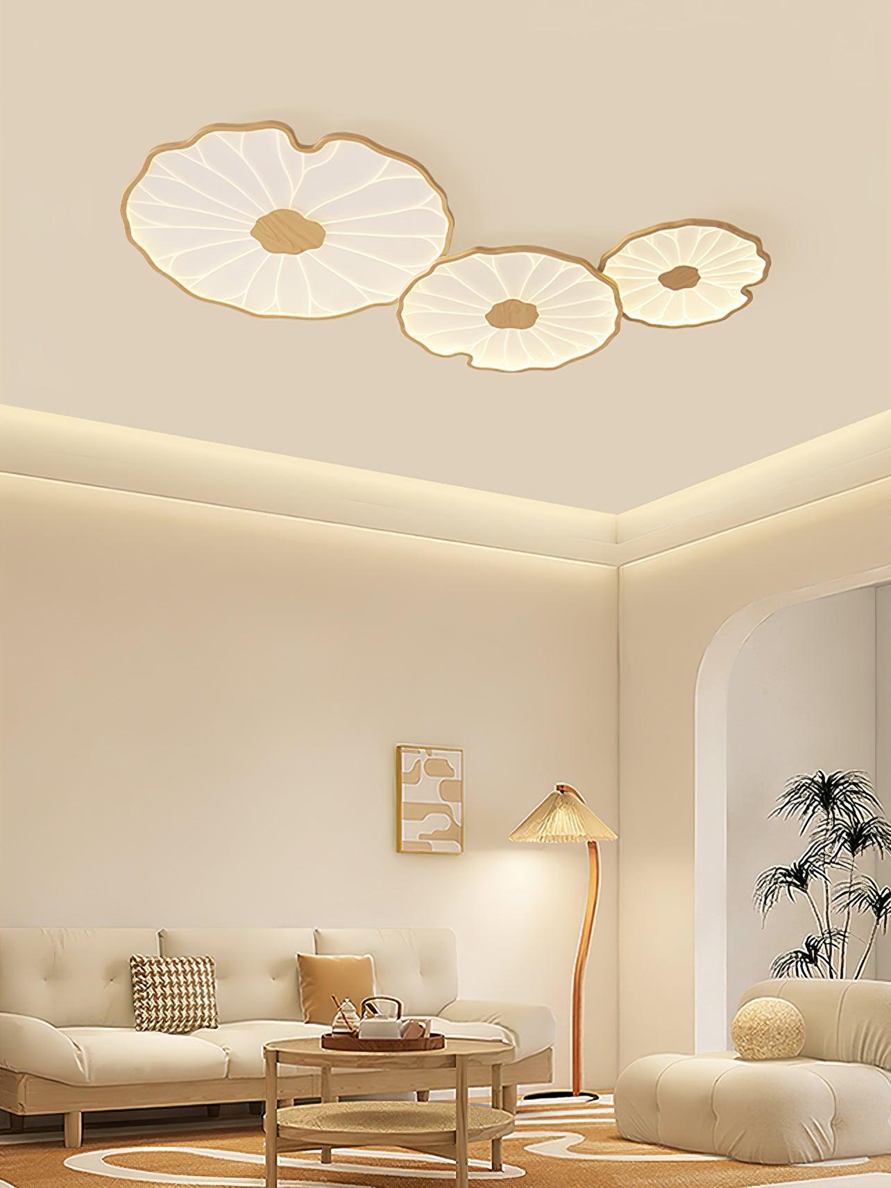 Acrylic Lotus Leaf Ceiling Light - Modern LED Light Fixture