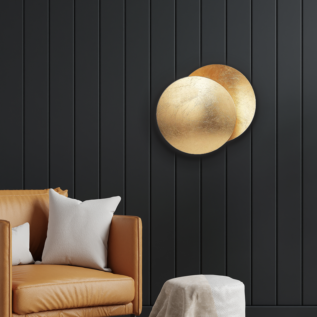 Eclipse-Inspired Wall Lamp with Soft Ambient Glow