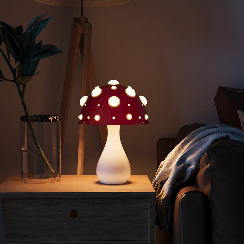Vintage-Inspired Mushroom LED Table Lamp – Perfect for Cozy Ambiance - Atelier Dubois Paris