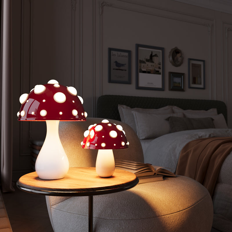 Vintage-Inspired Mushroom LED Table Lamp – Perfect for Cozy Ambiance - Atelier Dubois Paris