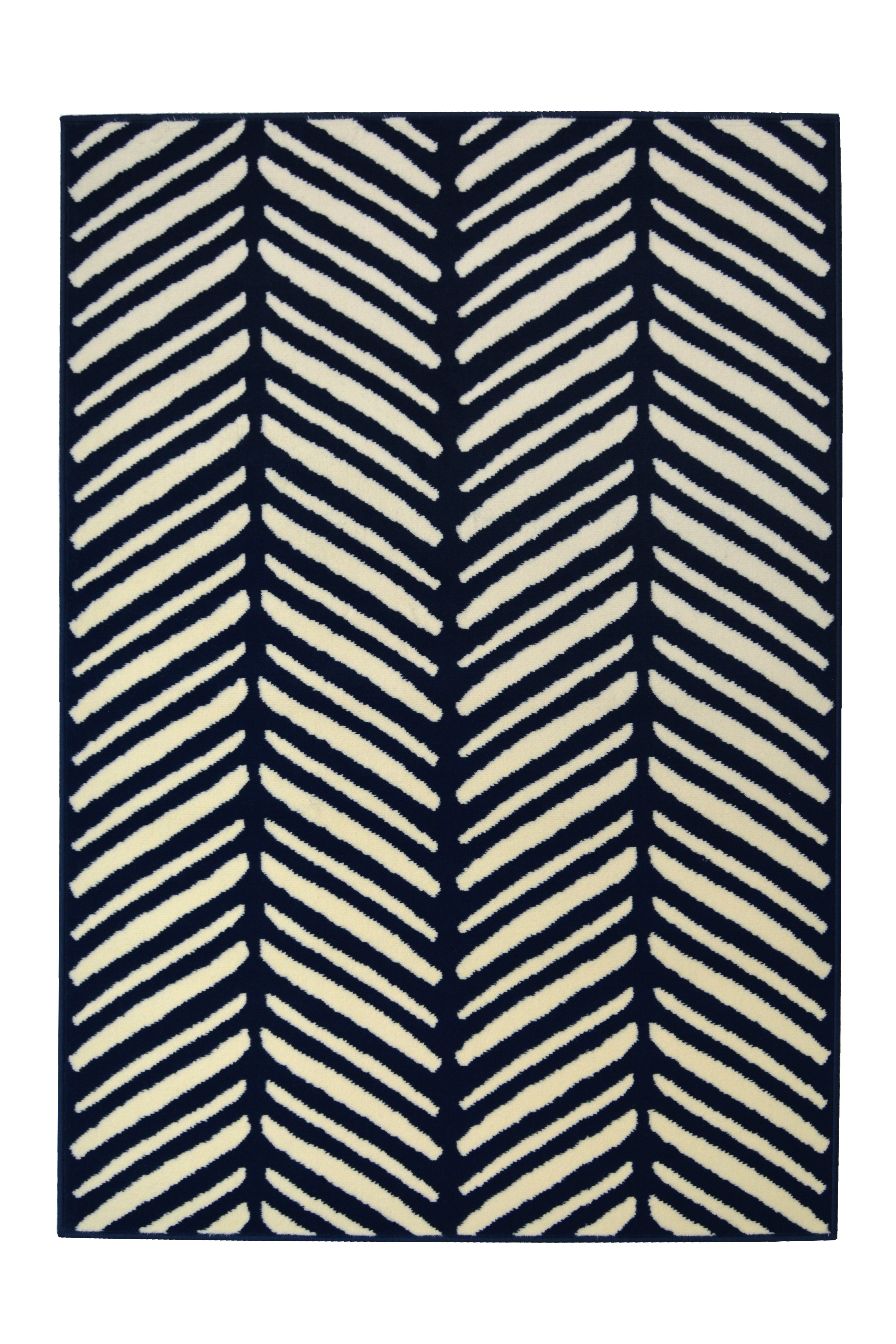 Durable Indoor Rug - Herringbone Design