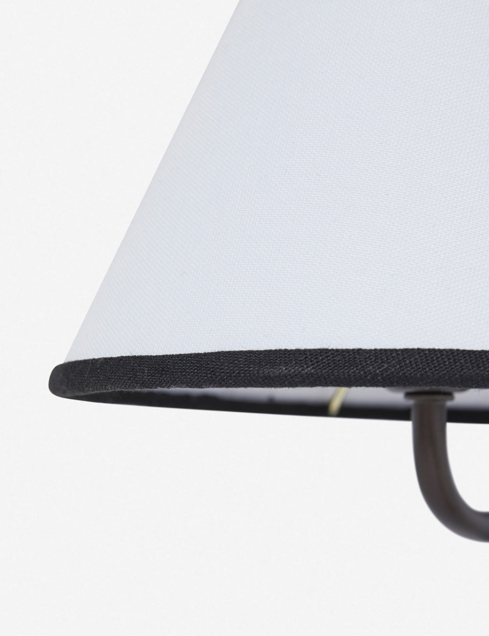 Brass Frame Plug-in Wall Sconce - Fabric Shade Design