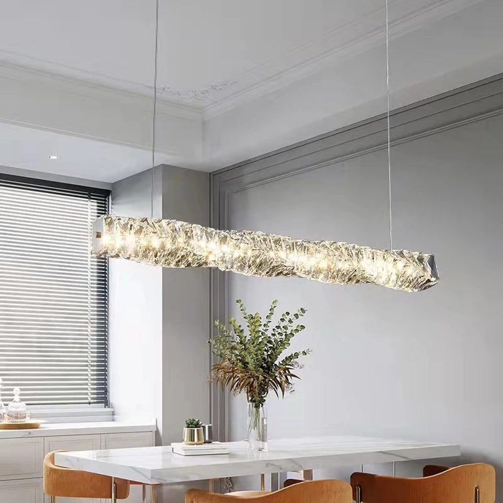 LED Crystal Pendant Light – Sleek Contemporary Design