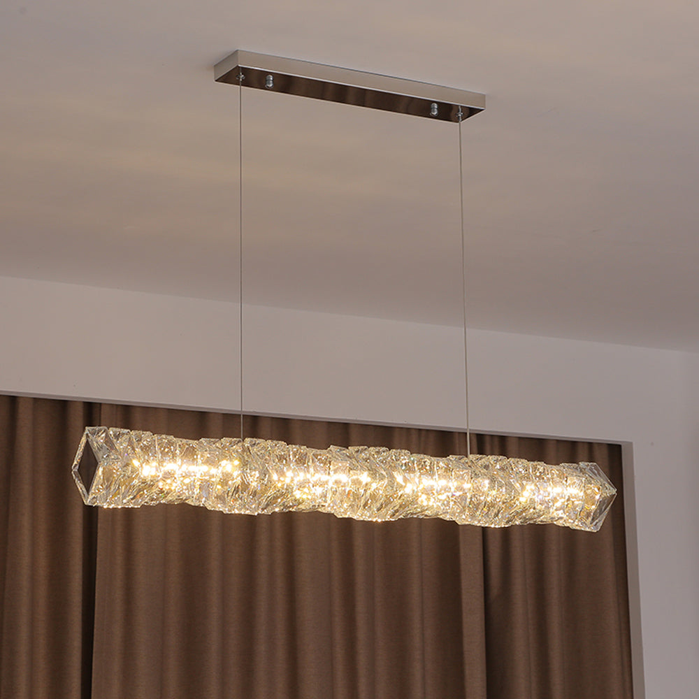 LED Crystal Pendant Light – Sleek Contemporary Design