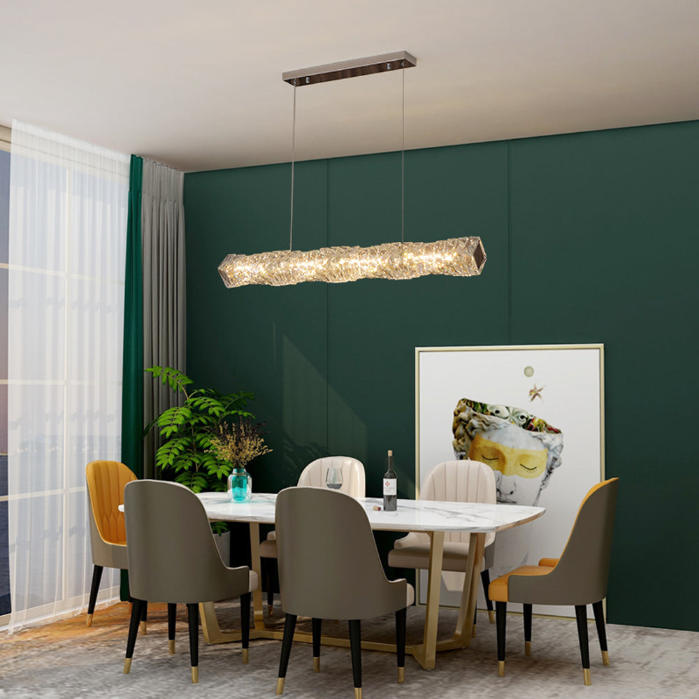 LED Crystal Pendant Light – Sleek Contemporary Design