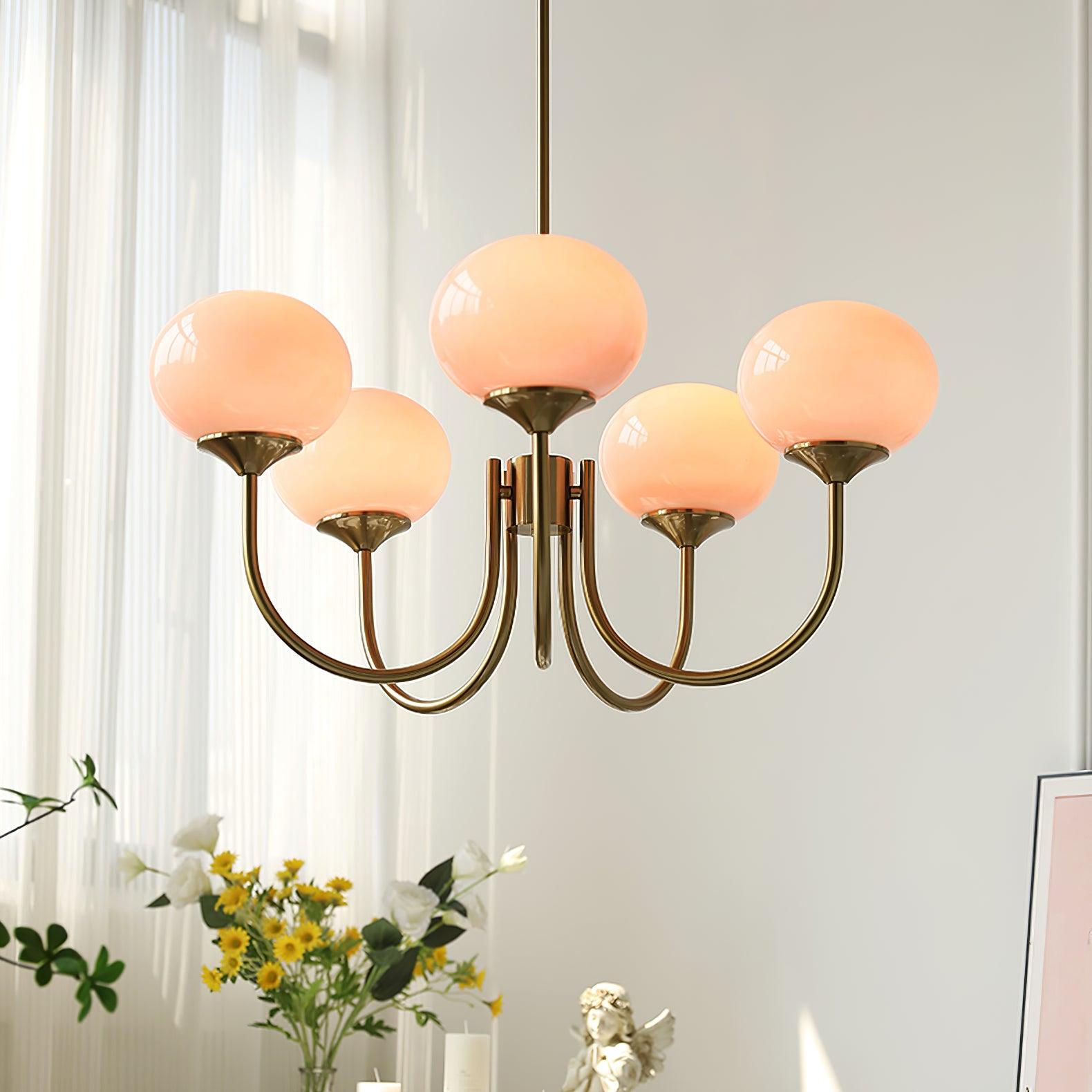 Modern Marshmallow Chandelier Light Fixture – LED Hanging Ceiling Lamp