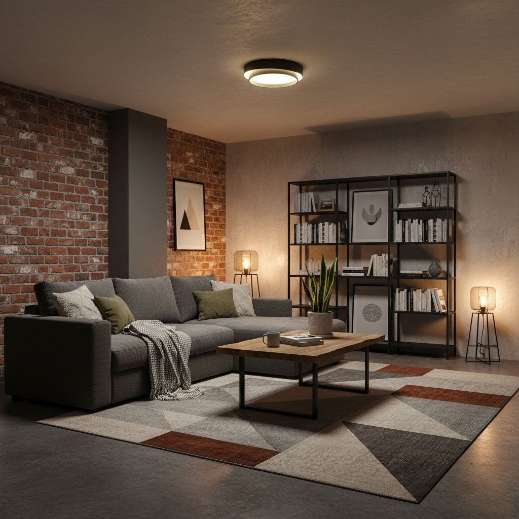 Contemporary Melody Ceiling Light - Flush Mount Lamp