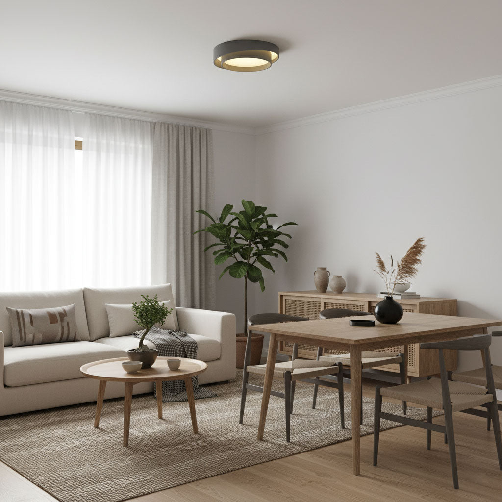 Contemporary Melody Ceiling Light - Flush Mount Lamp