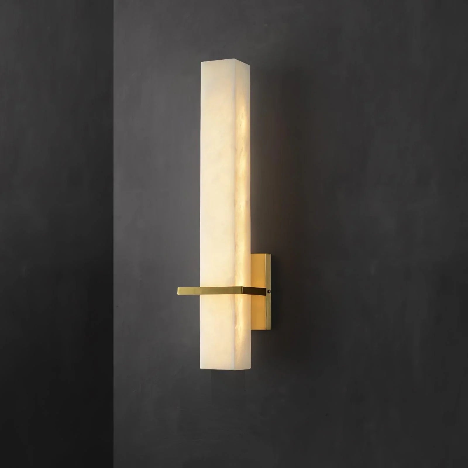 Long Linear Marble Wall Sconce - Modern Wall Light Fixture