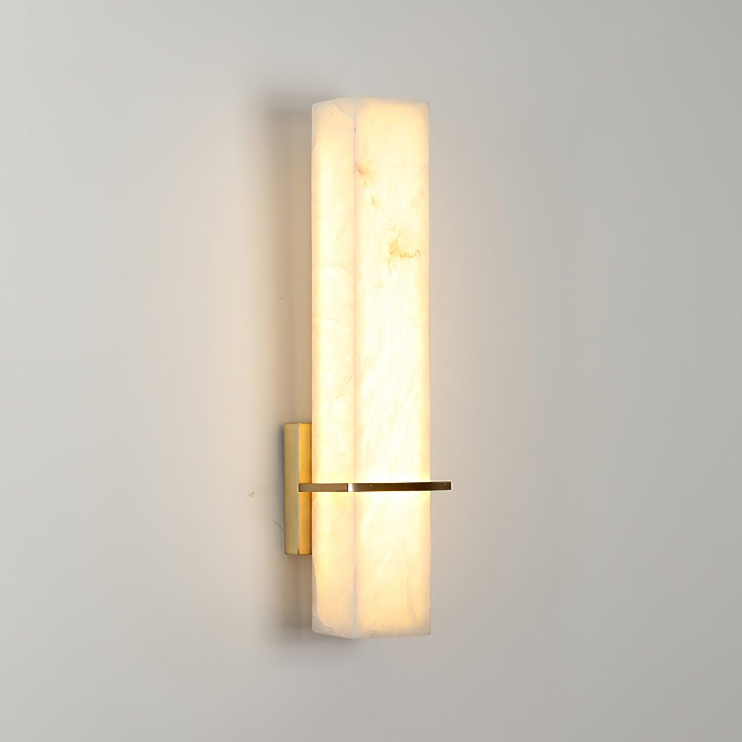 Long Linear Marble Wall Sconce - Modern Wall Light Fixture