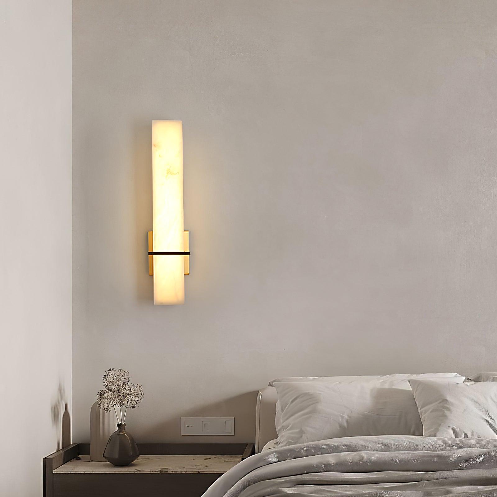 Long Linear Marble Wall Sconce - Modern Wall Light Fixture