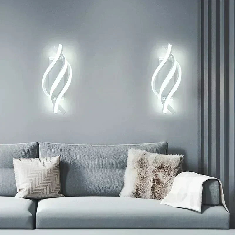 27W LED Spiral Design Wall Light | Bedroom and Office Wall Lamp