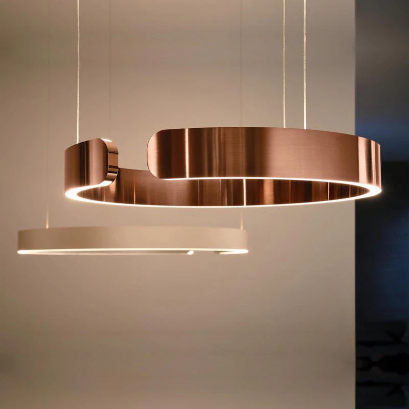 Sleek LED Ring-Shape Pendant Light