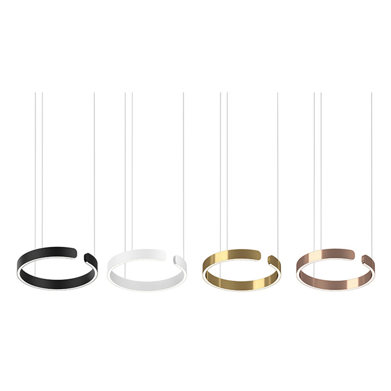 Sleek LED Ring-Shape Pendant Light
