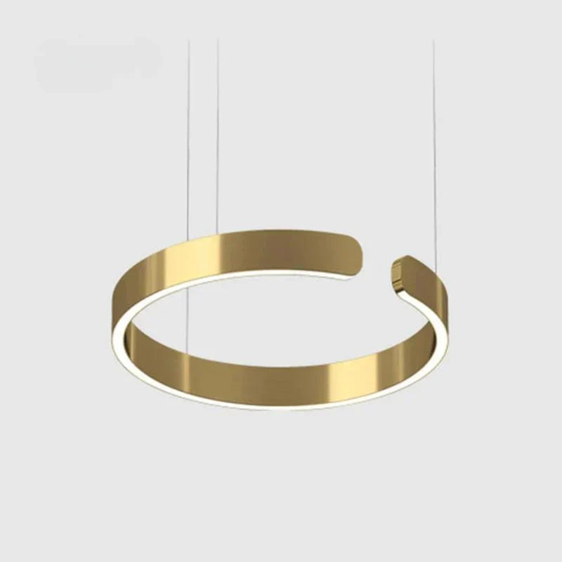 Sleek LED Ring-Shape Pendant Light