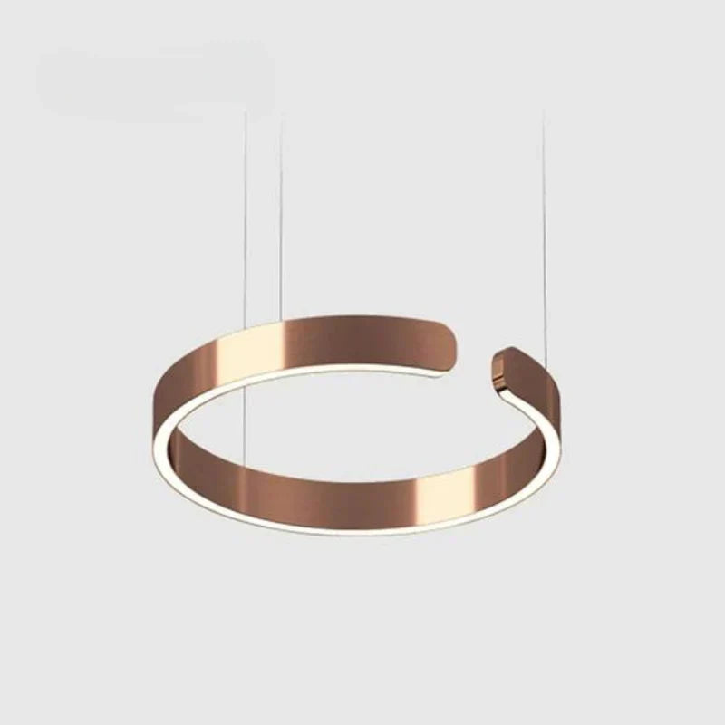 Sleek LED Ring-Shape Pendant Light