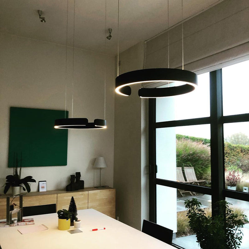 Sleek LED Ring-Shape Pendant Light