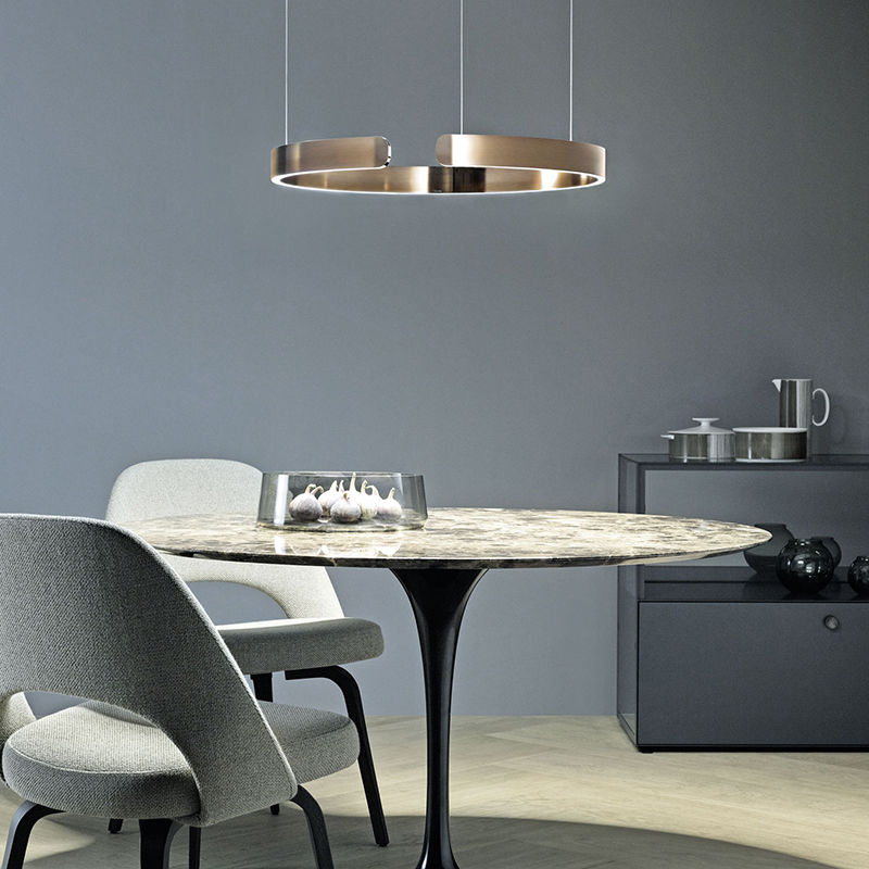Sleek LED Ring-Shape Pendant Light