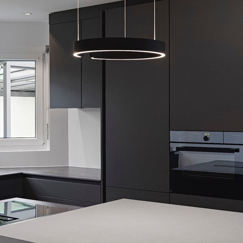 Sleek LED Ring-Shape Pendant Light