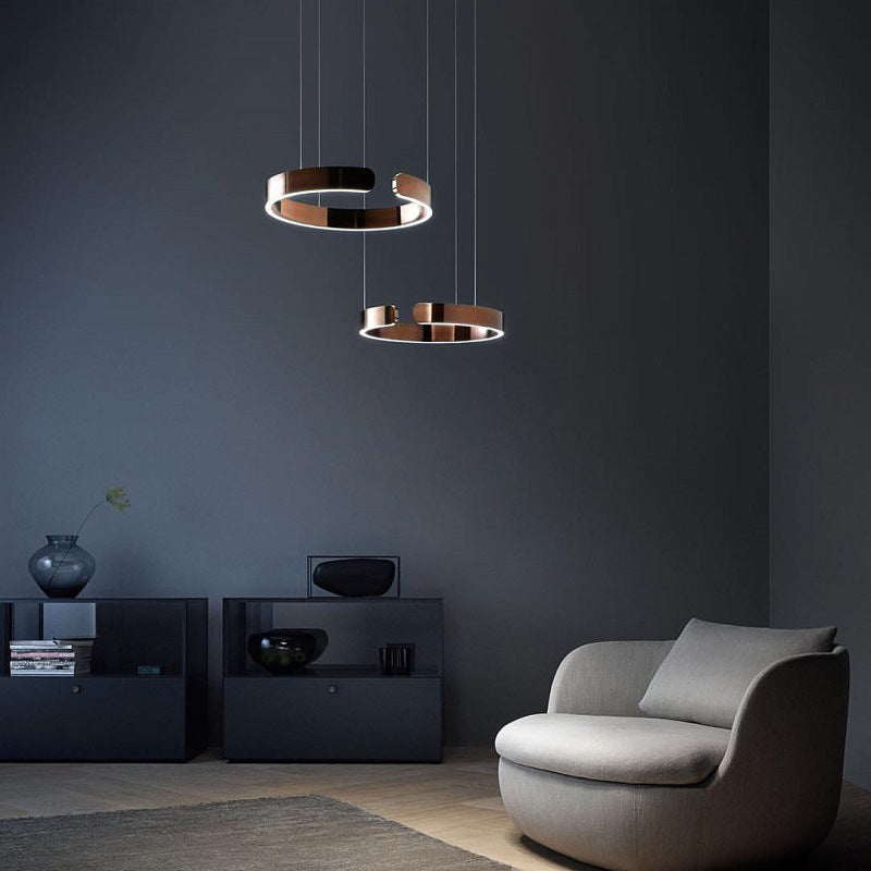 Sleek LED Ring-Shape Pendant Light