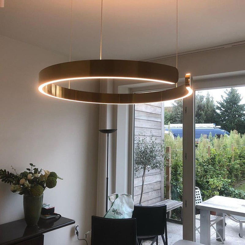 Sleek LED Ring-Shape Pendant Light