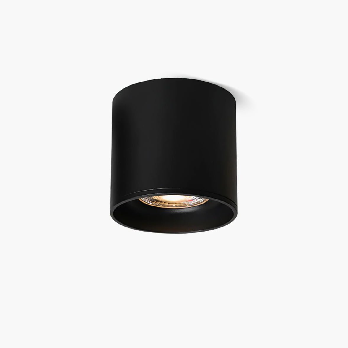 Modern Flush Mount Ceiling Lamp - Sleek Metal Frame with Acrylic Lens