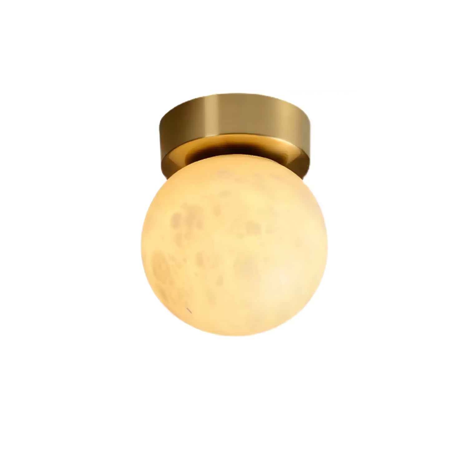 Glowing Moon Alabaster LED Ceiling Light