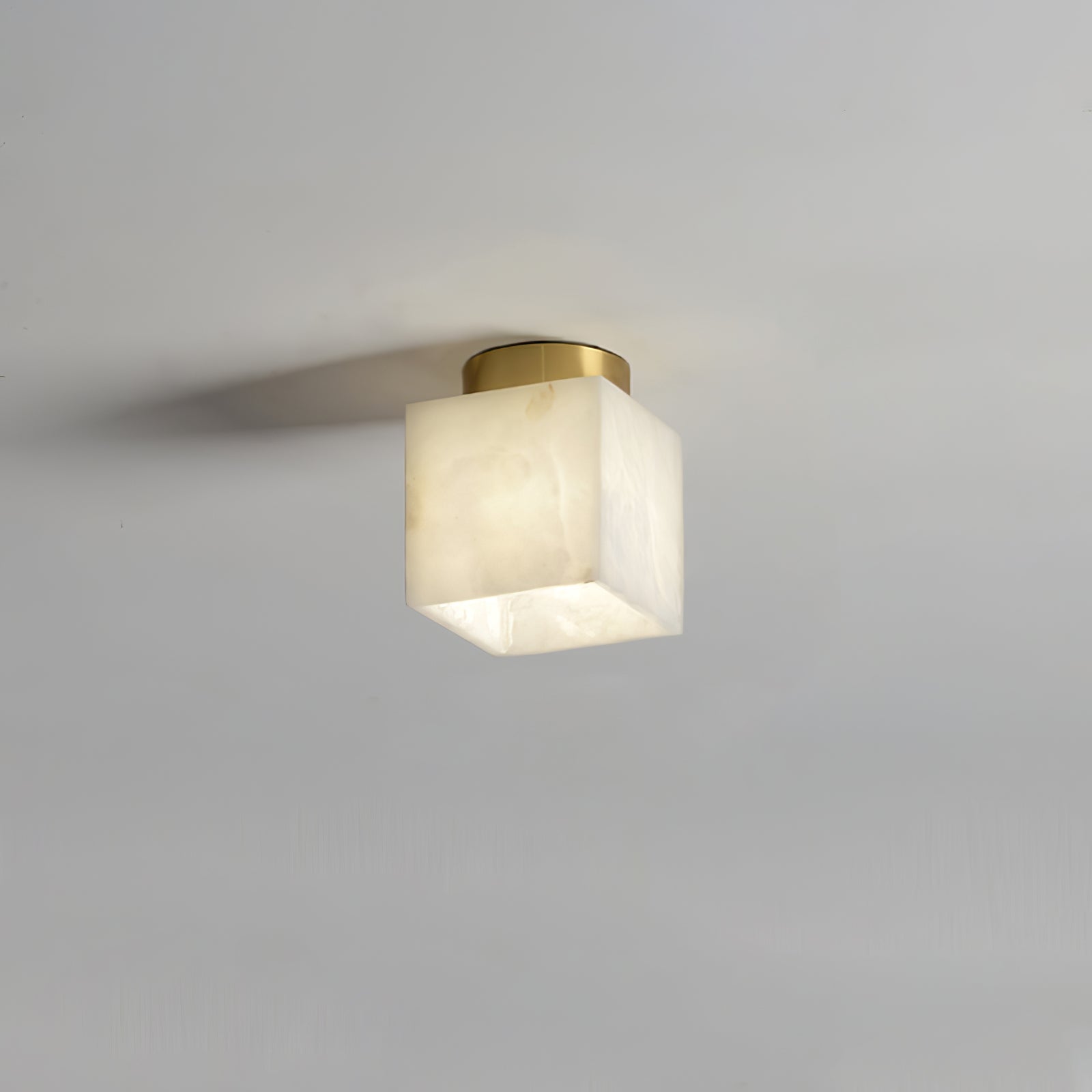 Glowing Moon Alabaster LED Ceiling Light