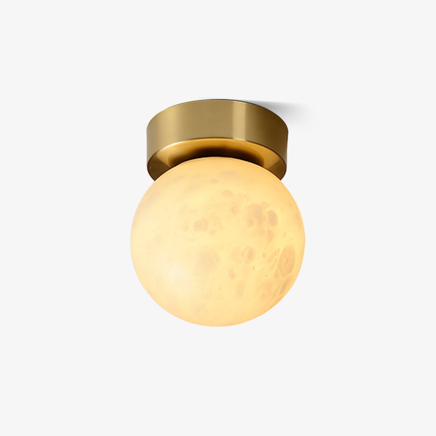Glowing Moon Alabaster LED Ceiling Light