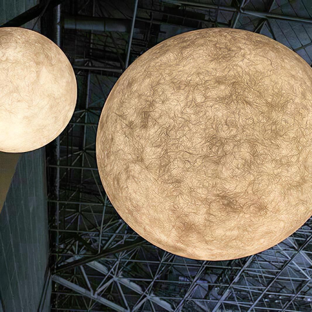Moon-Shaped Pendant Lamp – Modern Celestial Ceiling Lamp