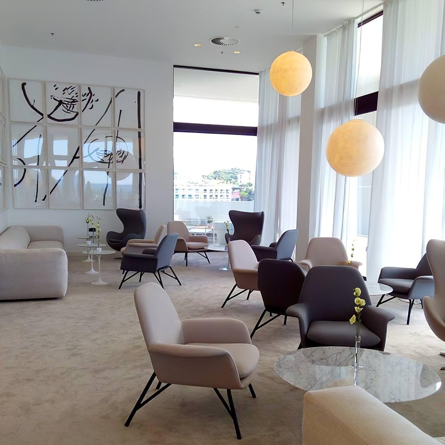 Moon-Shaped Pendant Lamp – Modern Celestial Ceiling Lamp